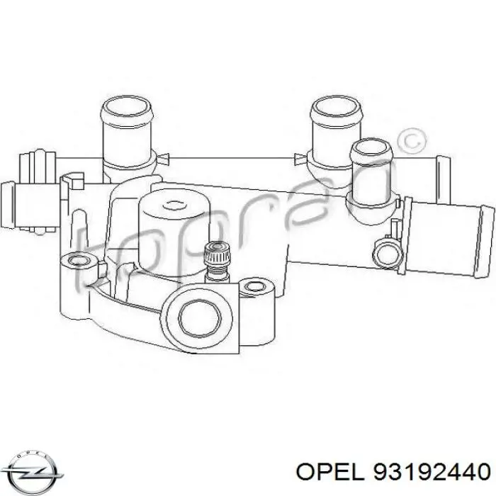 93192440 Opel caja del termostato