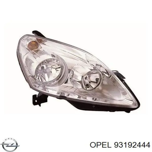 93192444 Opel faro derecho