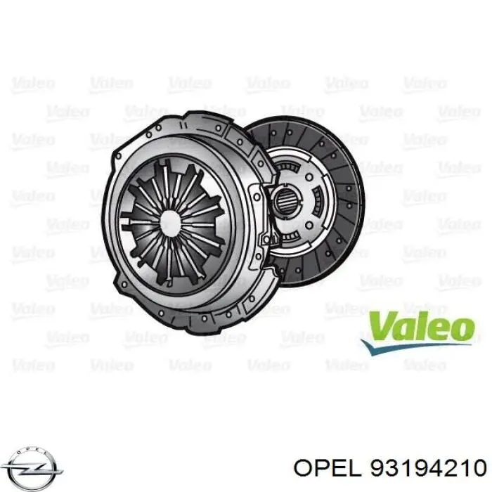 Comprar 93194210 Opel Kit de embrague completo