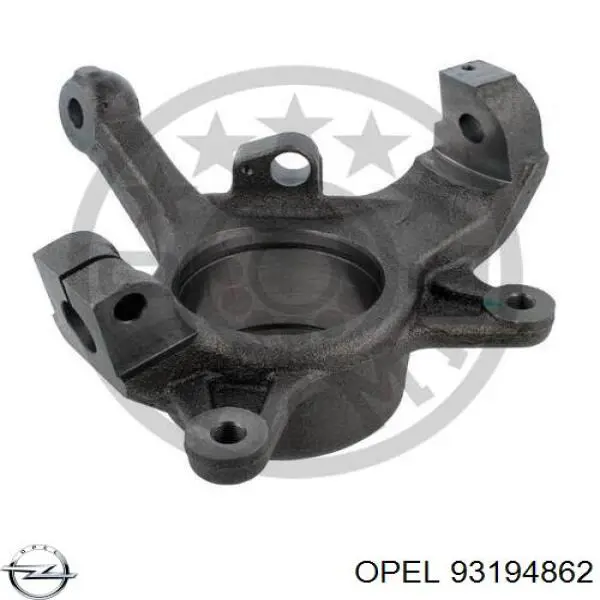 93194862 Opel muñón del eje, suspensión de rueda, delantero izquierdo