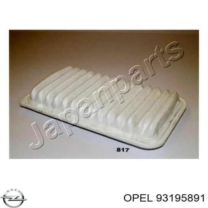 93195891 Opel filtro de aire