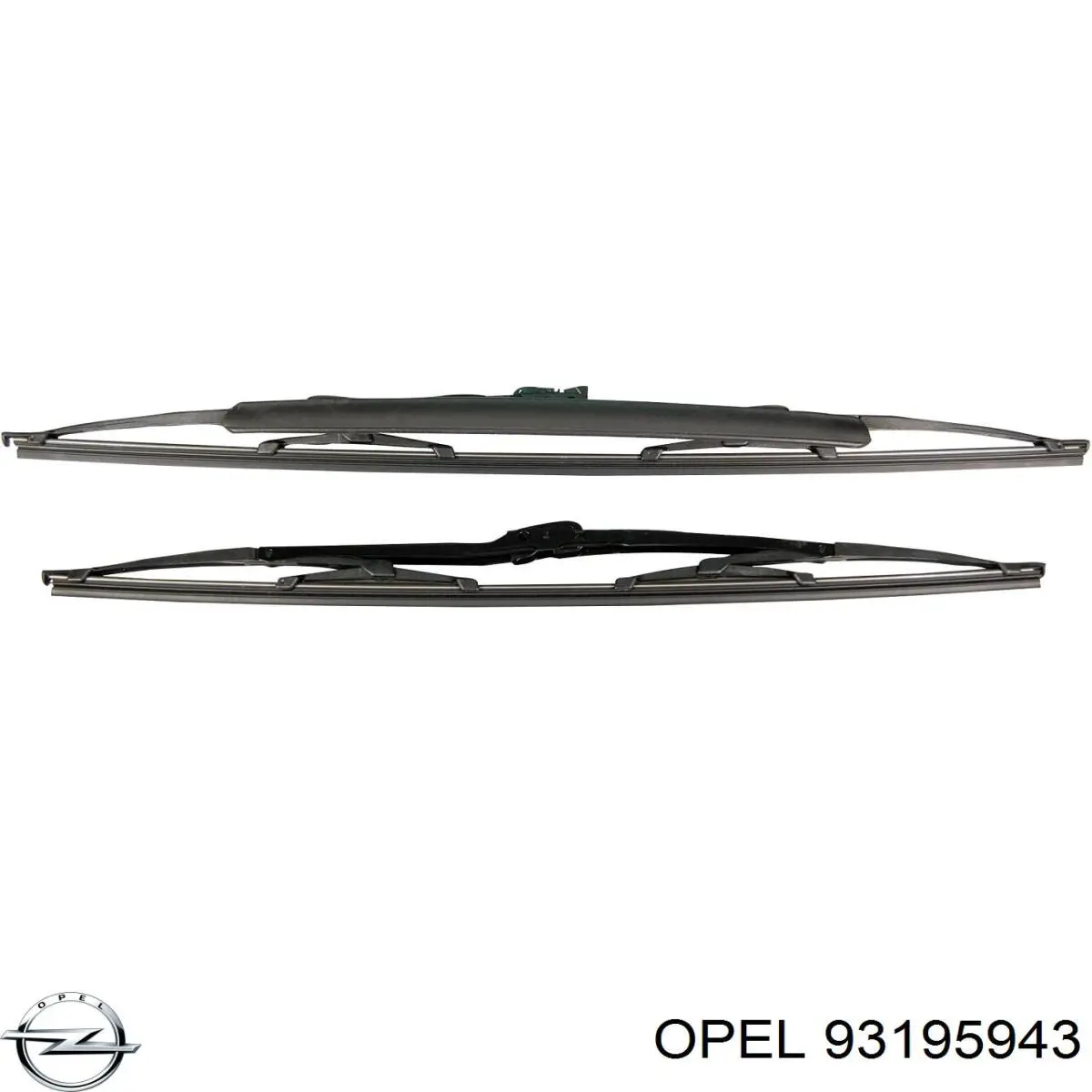 93171135 Opel juego de limpiaparabrisas de luna delantera, 2 piezas