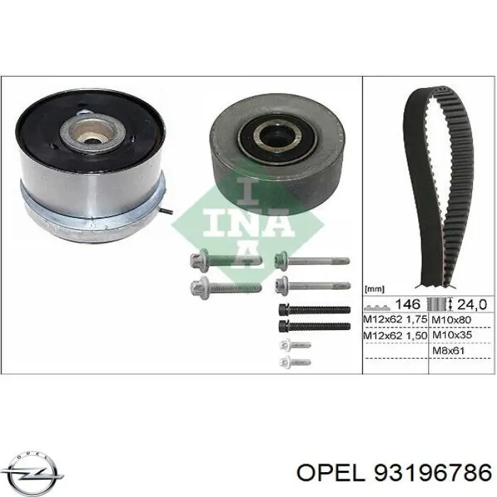 93196786 Opel kit de distribución