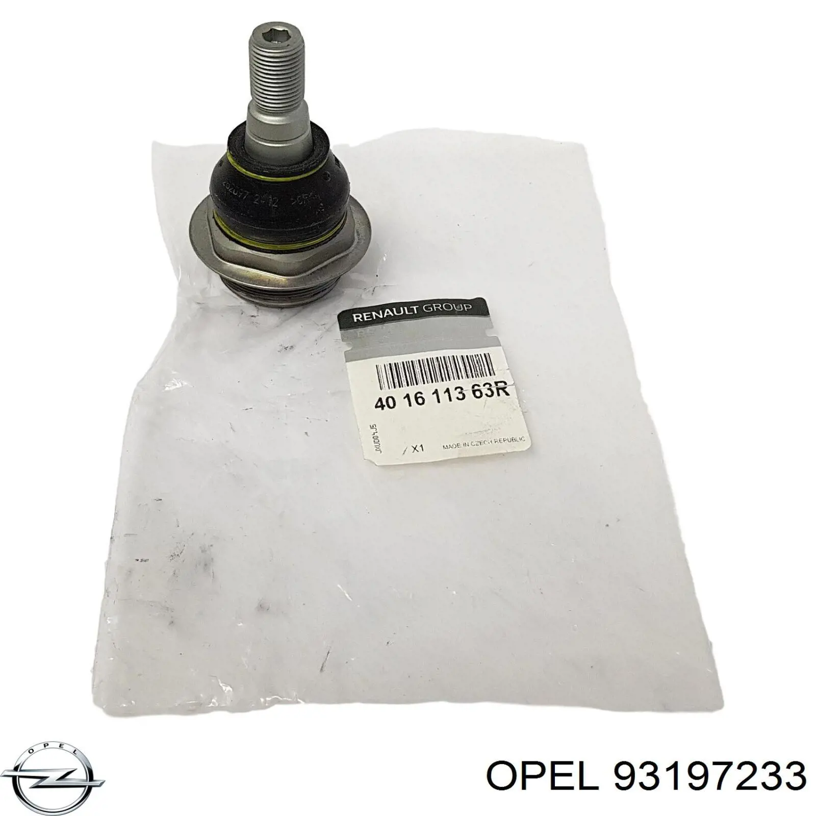 93197233 Opel rótula de suspensión inferior izquierda