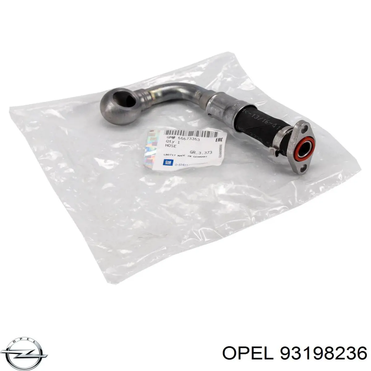 93198236 Opel tubo (manguera Para El Suministro De Aceite A La Turbina)