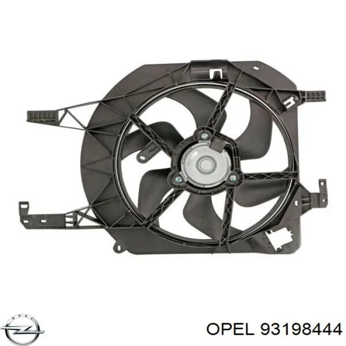 Ventilador (rodete +motor) refrigeración del motor con electromotor, izquierdo para Opel Vivaro (F7)