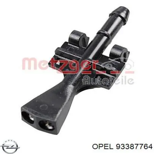 93387764 Opel tobera de agua regadora, lavado de parabrisas