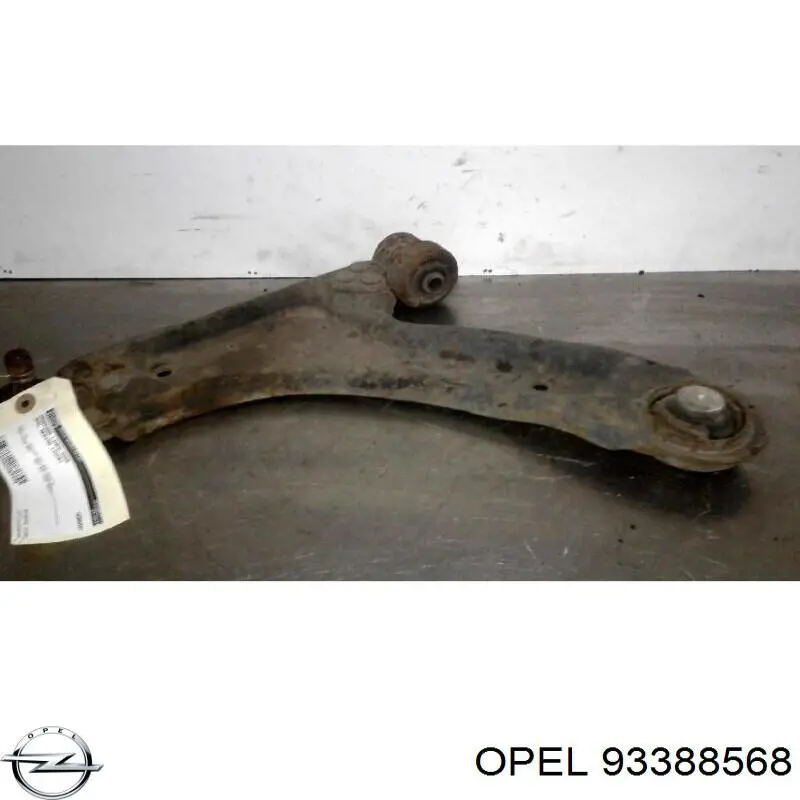 93388568 Opel barra oscilante, suspensión de ruedas delantera, inferior izquierda