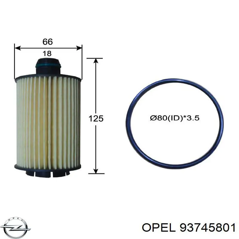 Filtro de aceite Opel 93745801 precio, desde 10,94 EUR