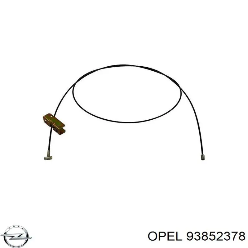 93852378 Opel cable de freno de mano delantero