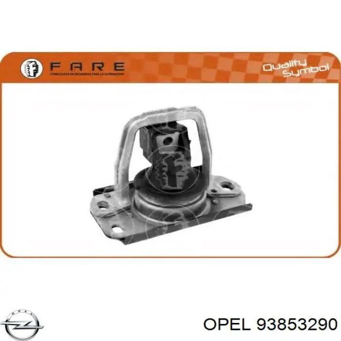 93853290 Opel soporte de motor derecho