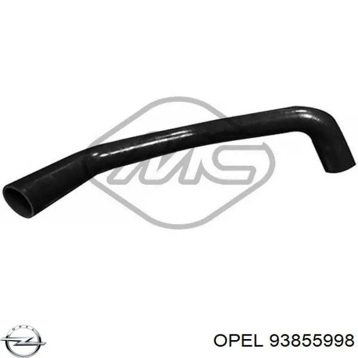 93855998 Opel tubo flexible de aire de sobrealimentación izquierdo