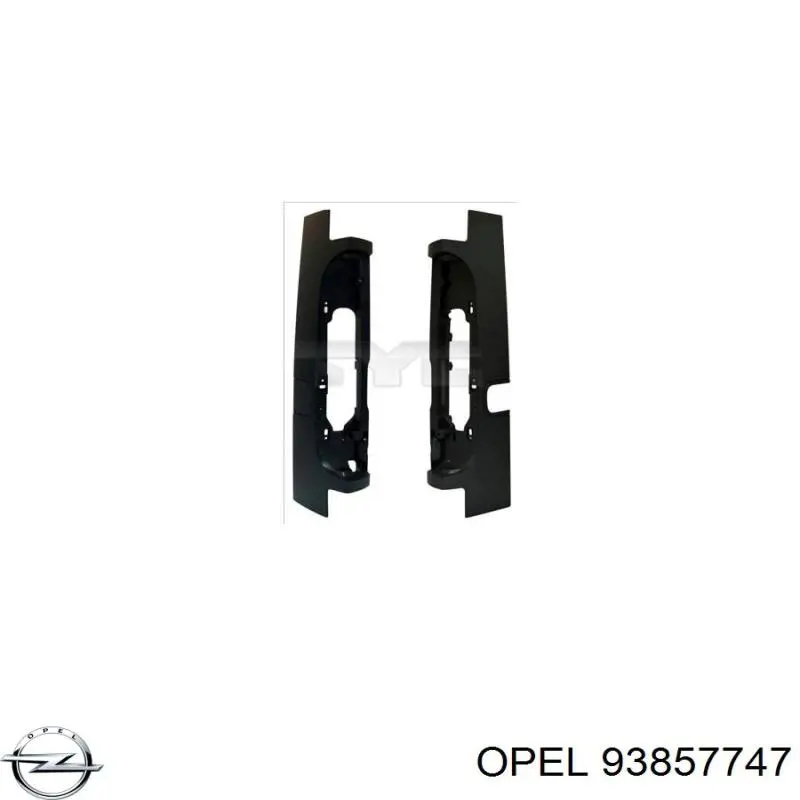 93857747 Opel cubierta para luz trasera