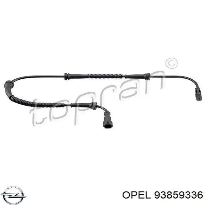 93859336 Opel sensor abs delantero