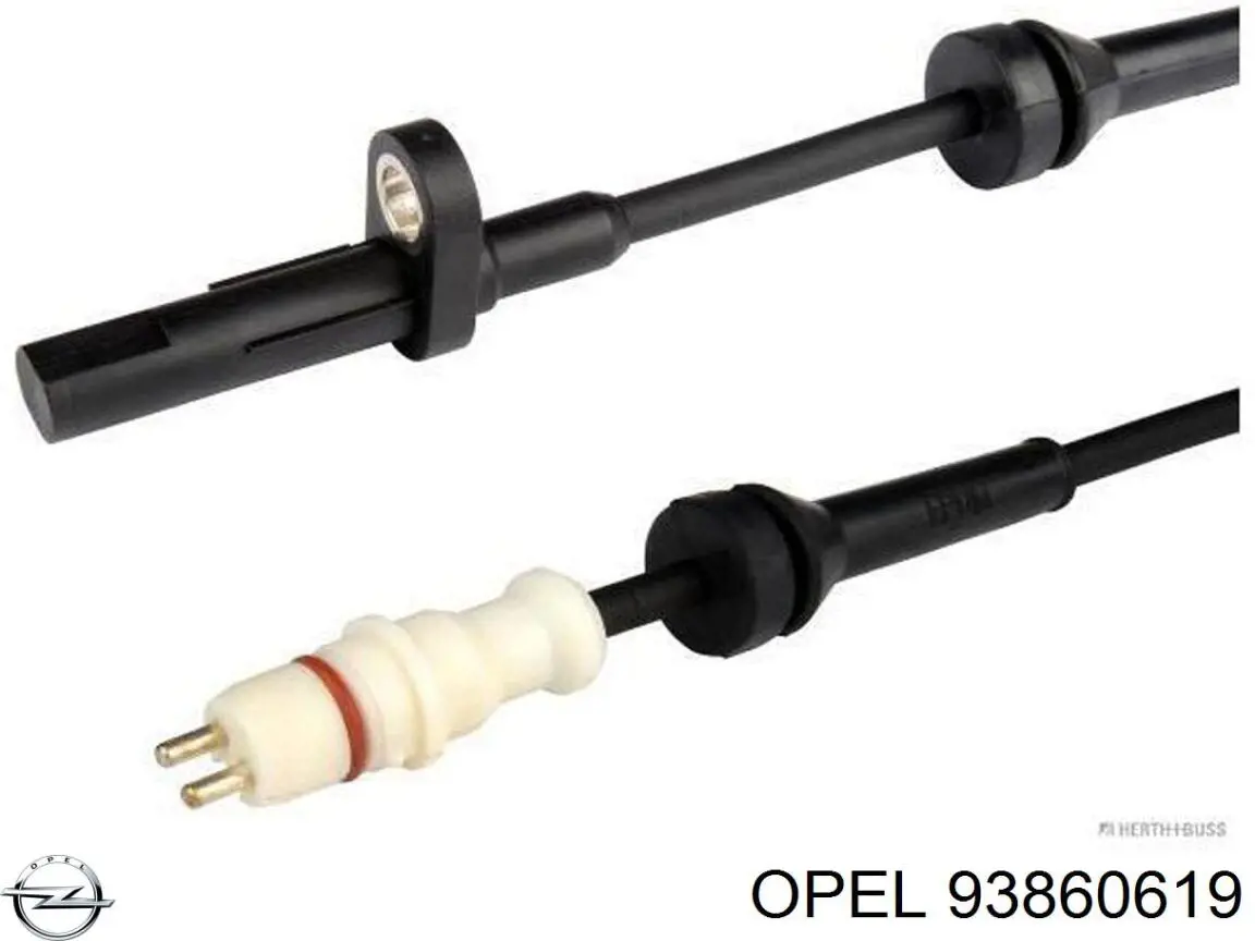 93860619 Opel sensor abs delantero izquierdo
