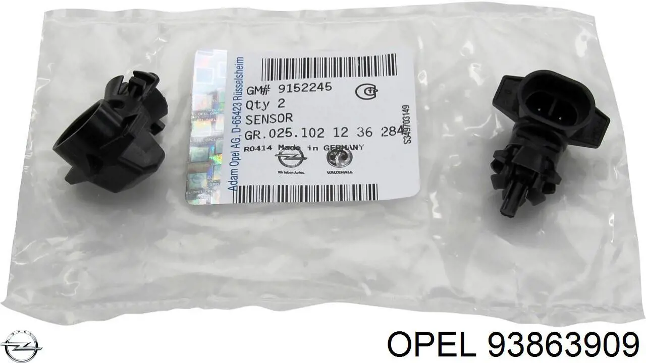 Tapacubos de ruedas Opel 93863909