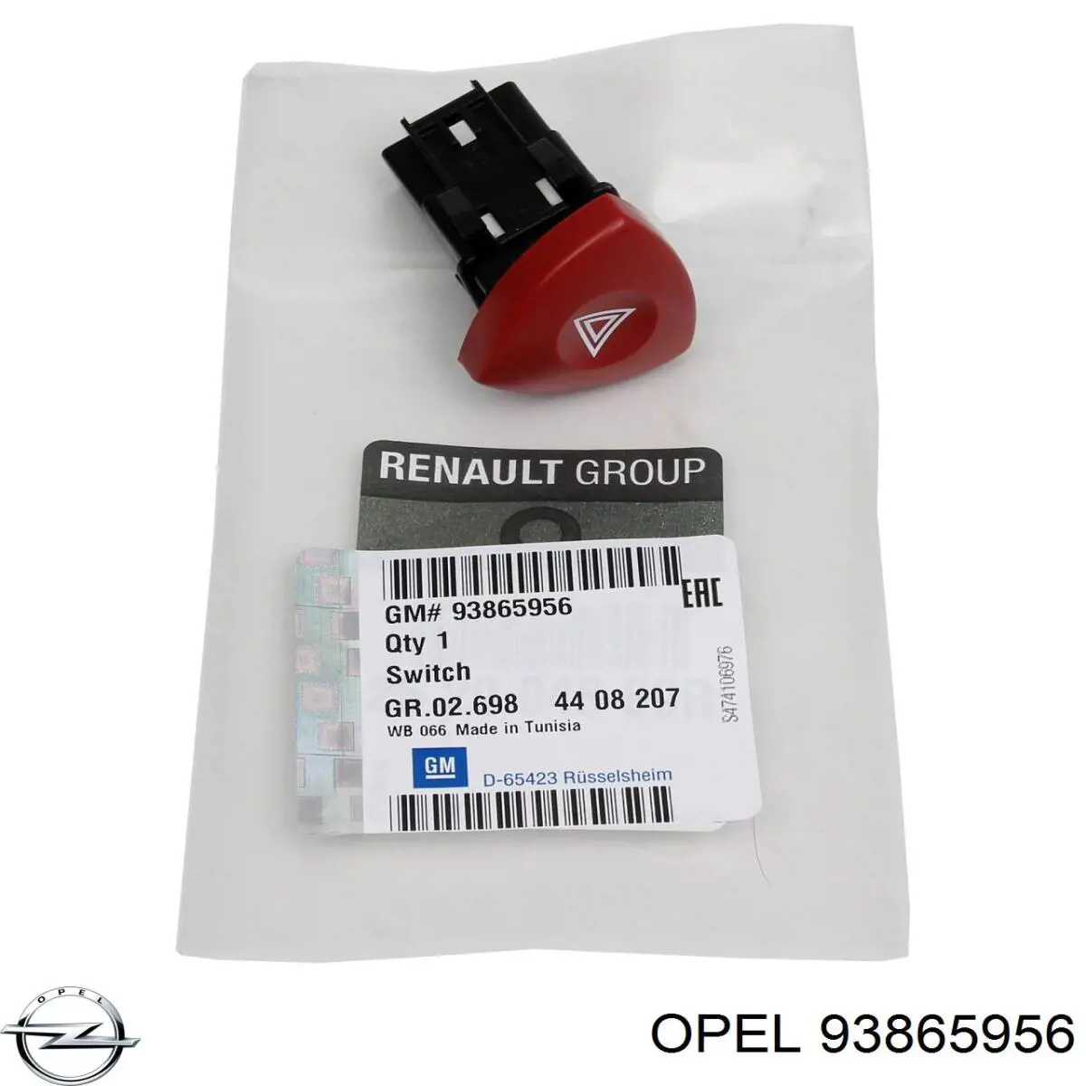 93865956 Opel boton de alarma