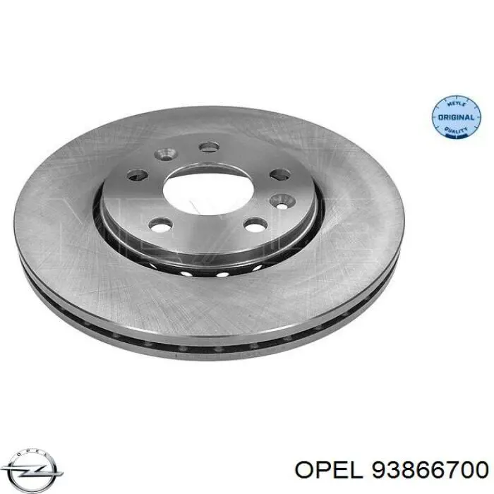 93866700 Opel freno de disco delantero