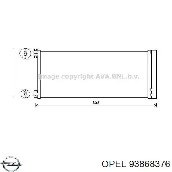 93868376 Opel condensador aire acondicionado