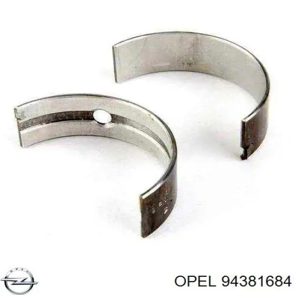 94381684 Opel juego de cojinetes de cigüeñal, estándar, (std)