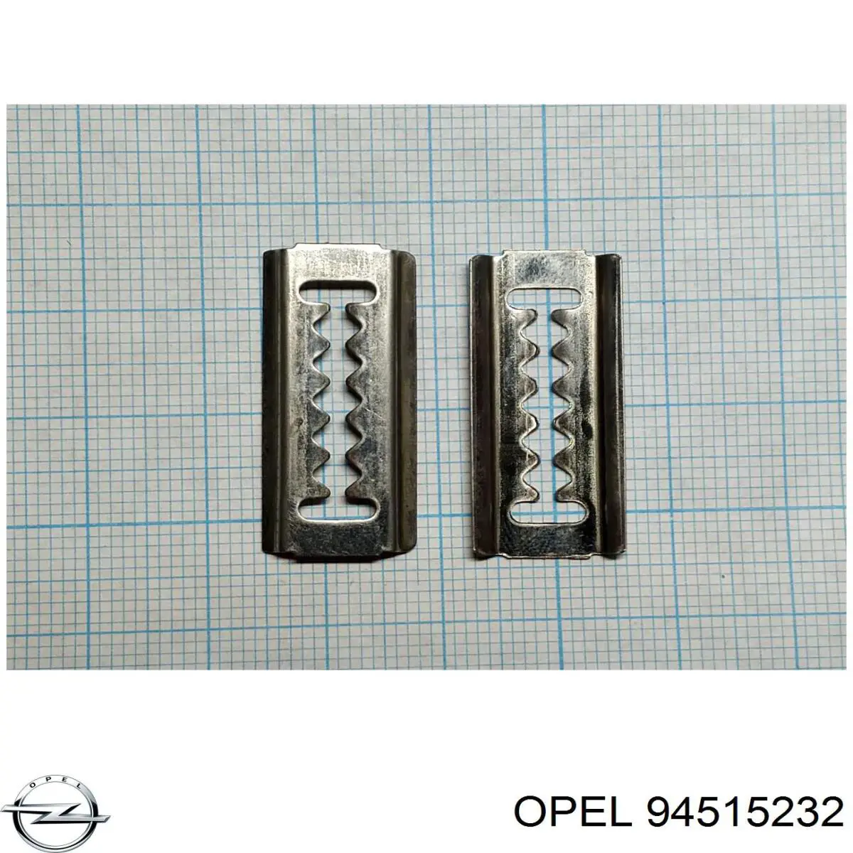 94515232 Opel clips de fijación de parachoques trasero