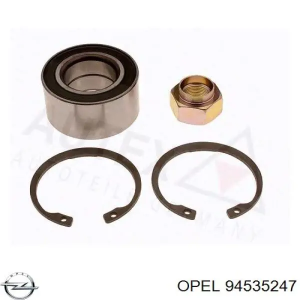 94535247 Opel cojinete de rueda delantero