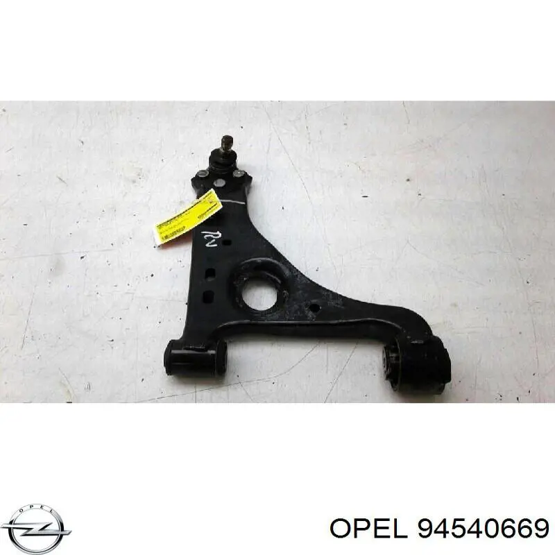 94540669 Opel barra oscilante, suspensión de ruedas delantera, inferior derecha