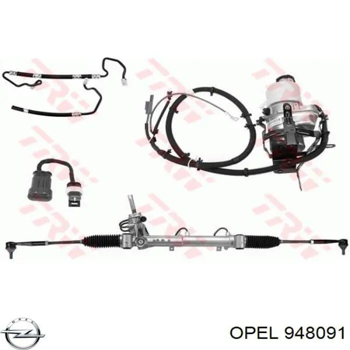948091 Opel bomba hidráulica de dirección