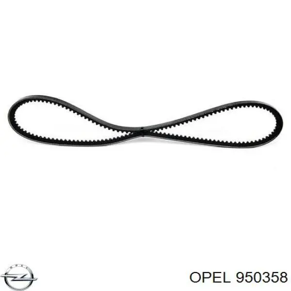 950358 Opel correa trapezoidal