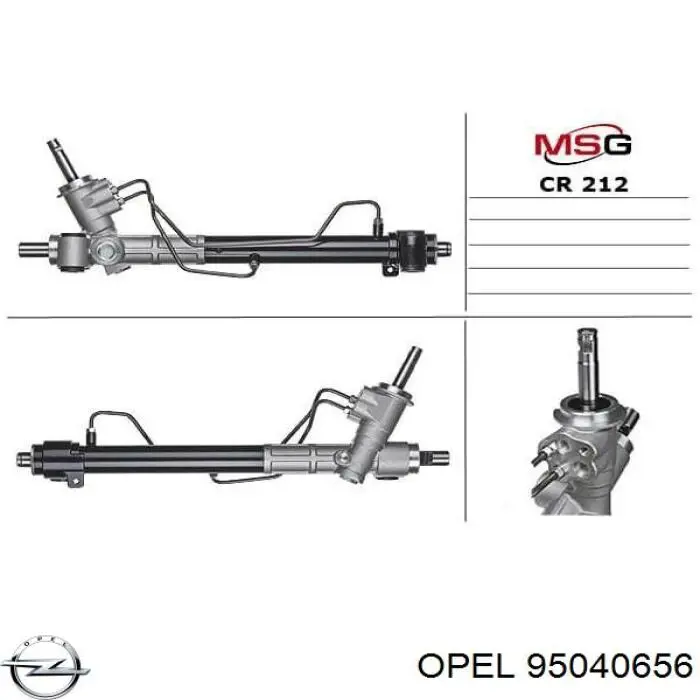 95040656 Opel cremallera de dirección