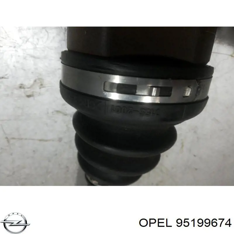 95199674 Opel árbol de transmisión delantero izquierdo