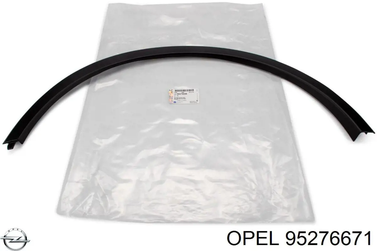 95276671 Opel listón embellecedor/protector, parachoques delantero central