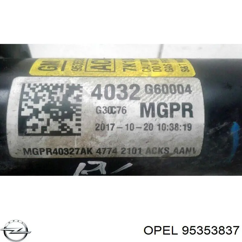 95353837 Opel amortiguador delantero derecho