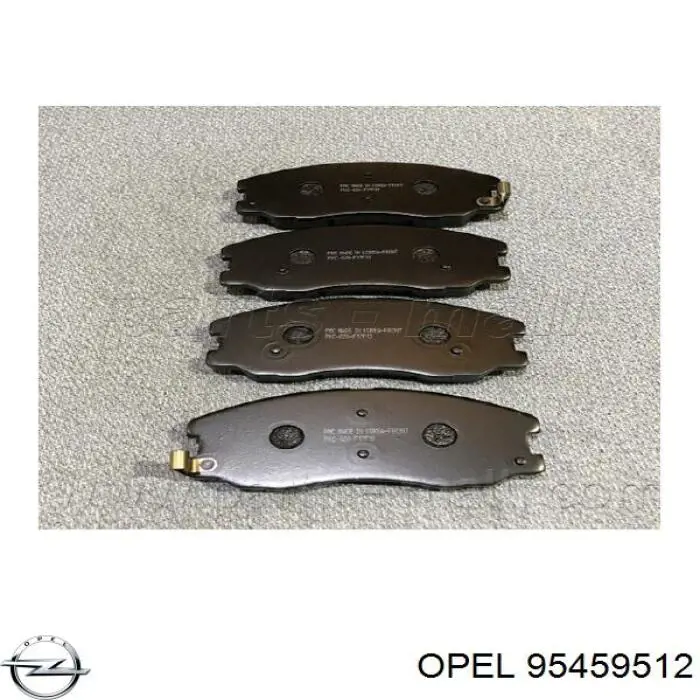 95459512 Opel pastillas de freno delanteras