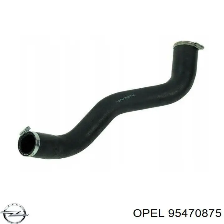 95470875 Opel tubo flexible de aire de sobrealimentación izquierdo