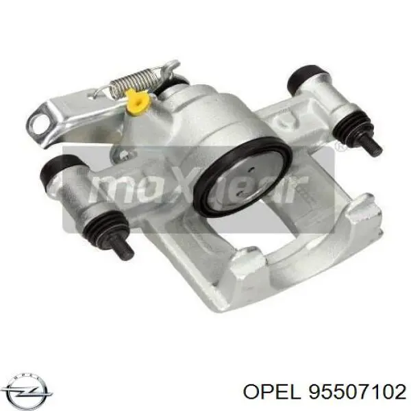 95507102 Opel pinza de freno trasero derecho