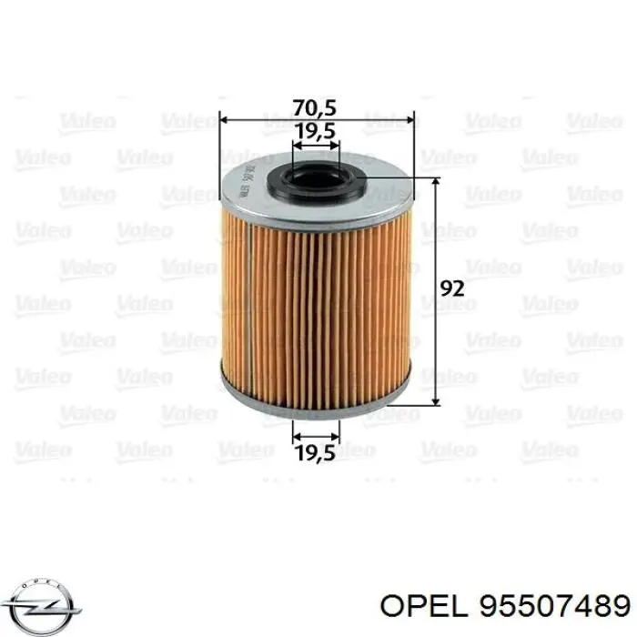 95507489 Opel filtro de combustible