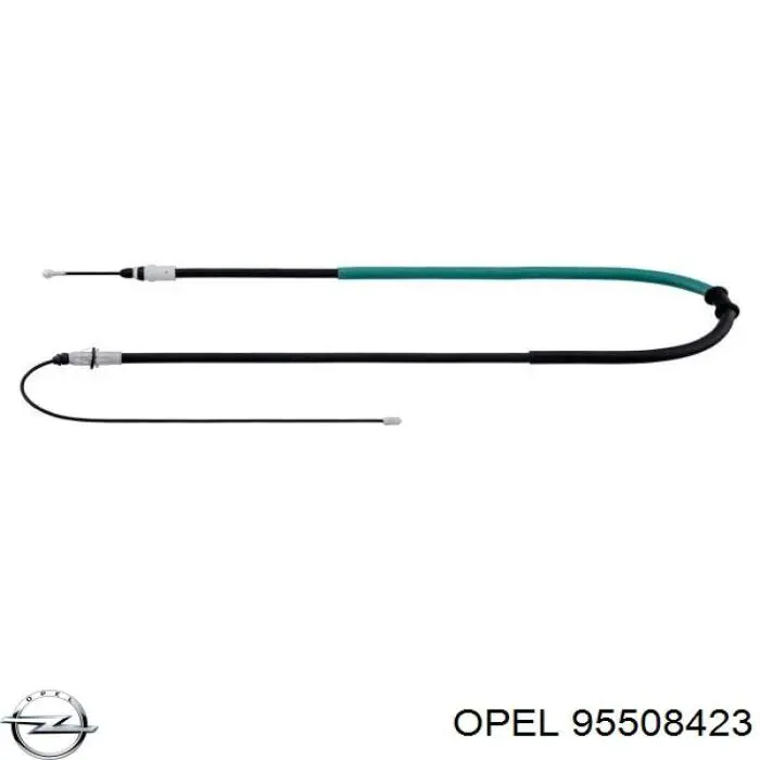 95508423 Opel cable de freno de mano trasero derecho/izquierdo