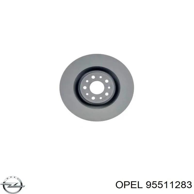 95511283 Opel disco de freno delantero