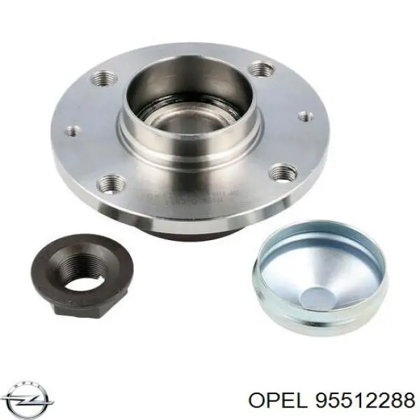 95512288 Opel Buje de rueda trasero