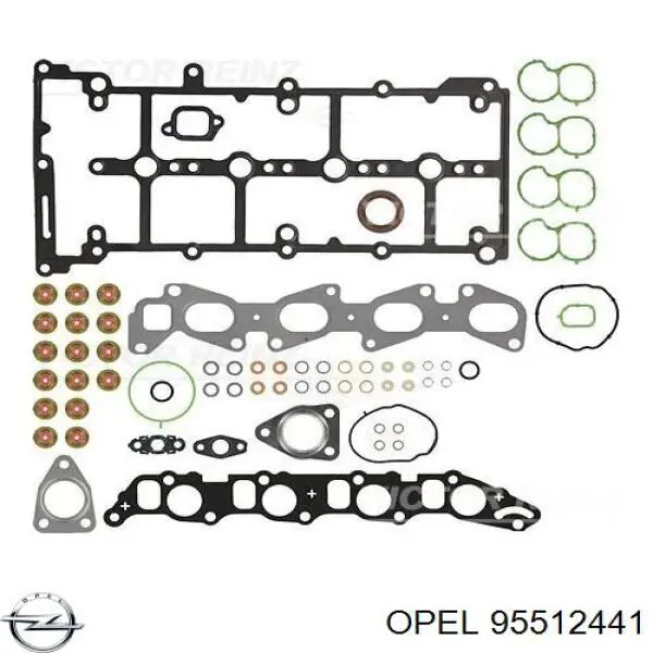 95512441 Opel juego de juntas de motor, completo, superior