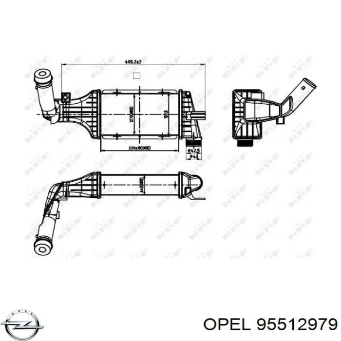 95512979 Opel intercooler