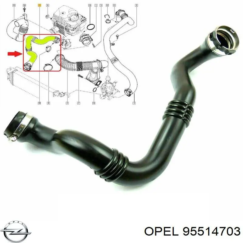 Tubo flexible de aire de sobrealimentación Renault (RVI) 1446300Q1N