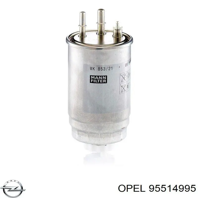 95514995 Opel filtro de combustible