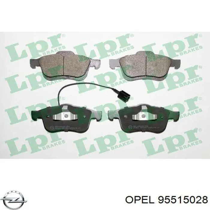 95515028 Opel pastillas de freno delanteras