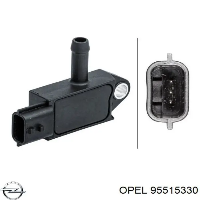 95515330 Opel sensor de presion gases de escape