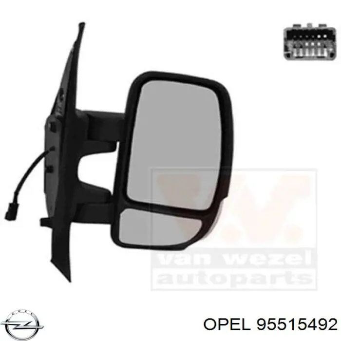 95515492 Opel espejo retrovisor derecho