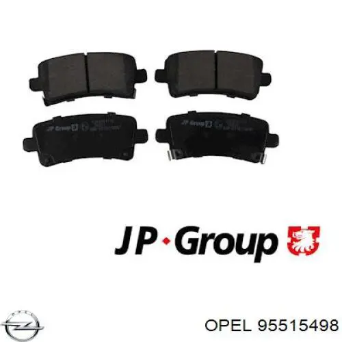 Comprar 95515498 Opel Pastillas de freno traseras