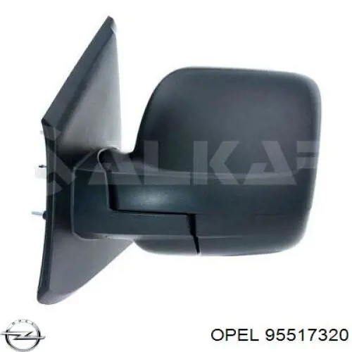 Comprar 95517320 Opel Espejo de retrovisor derecho