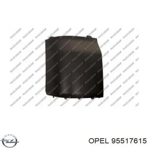 95517615 Opel parachoques trasero, parte izquierda